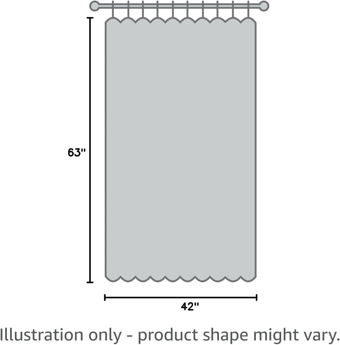 MIULEE 100% Blackout Linen Textured Curtains - Solid Thermal Insulated Cream Drapes | 42 x 63 Inch (2 Panels)