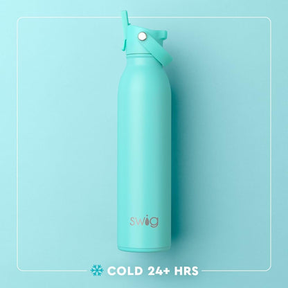 Swig Life 20oz Insulated Water Bottle - Travel-Friendly Design with Straw & Lid | Stainless Steel (Matte Blush)