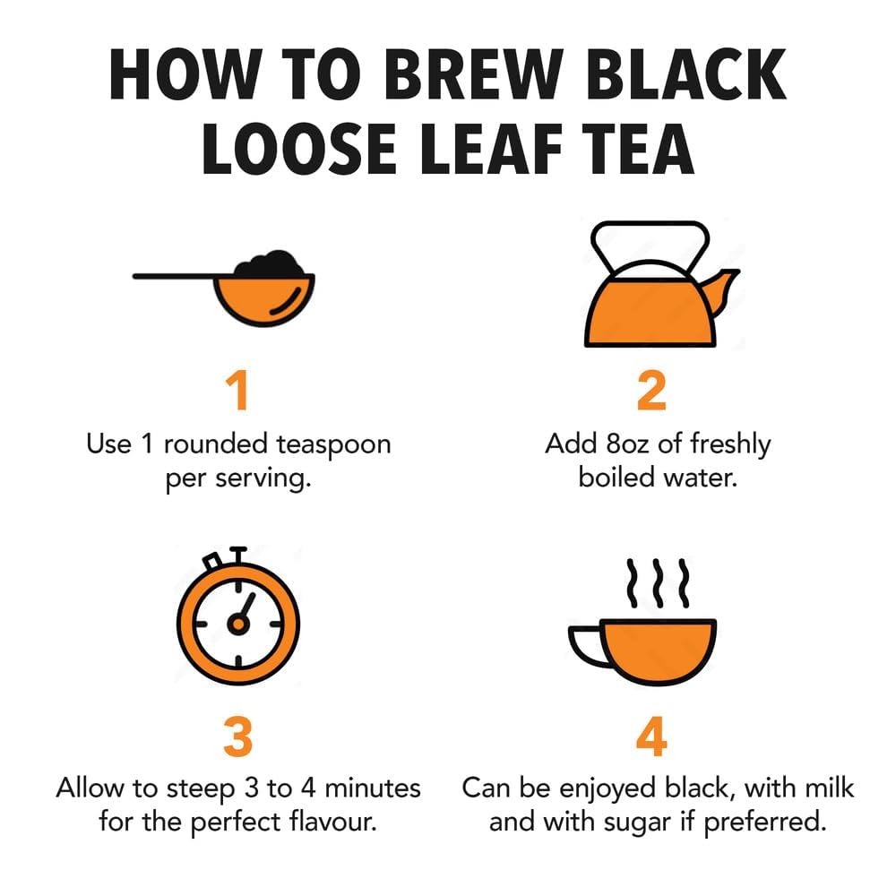 Twinings Earl Grey Loose Tea - Smooth & Flavorful Black Tea Leaves, 7.05 Ounce Tin