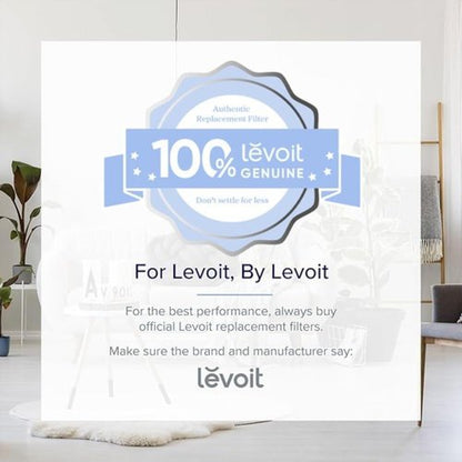 LEVOIT Sprout Air Purifier Filter - 3-Layer HEPA & Activated Carbon - 1 Pack, White