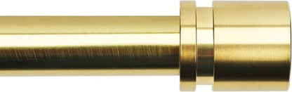 Byondeth Curtain Rods - Adjustable 16 to 88 Inches | 1 Inch Diameter with Elegant Gold Aluminium Finials