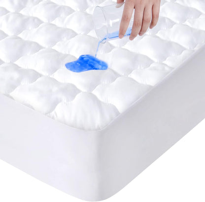 Queen Mattress Protector - Waterproof Quilted Cover with Ultra Soft Surface | Fits Mattresses Up to 14 Inches
