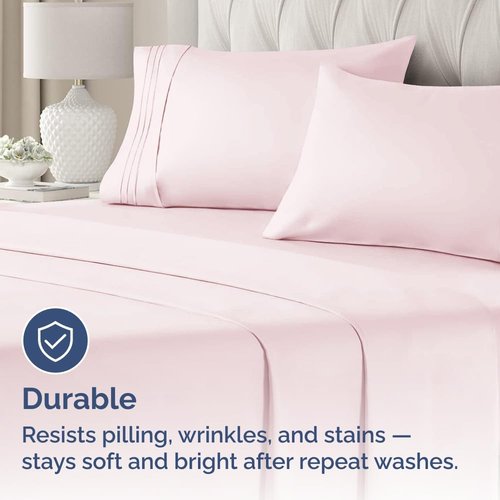 King Standard Pillow Cases - Ultra-Soft Hotel Quality Covers | Comfy & Fade-Resistant | 2-Piece Set in Lavender Pink
