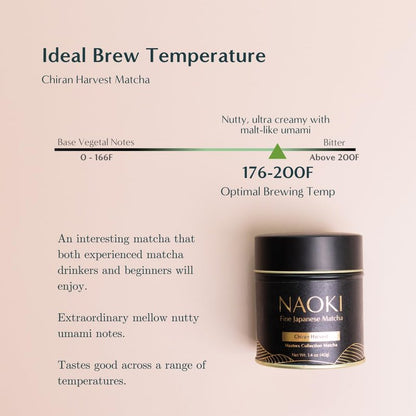 Naoki Matcha Barista Pro Blend Ceremonial Grade Matcha - Authentic Japanese First Harvest Ceremonial Grade Matcha Green Tea Powder from Japan (40g / 1.4oz)