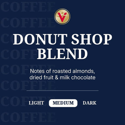 Victor Allen's Coffee Donut Shop Blend, Medium Roast, 32 Count, Single Serve Coffee Pods for Keurig K-Cup Brewers