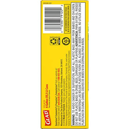 Glad OdorShield Gain Original Tall Kitchen Drawstring Trash Bags 13 gal 50 ct