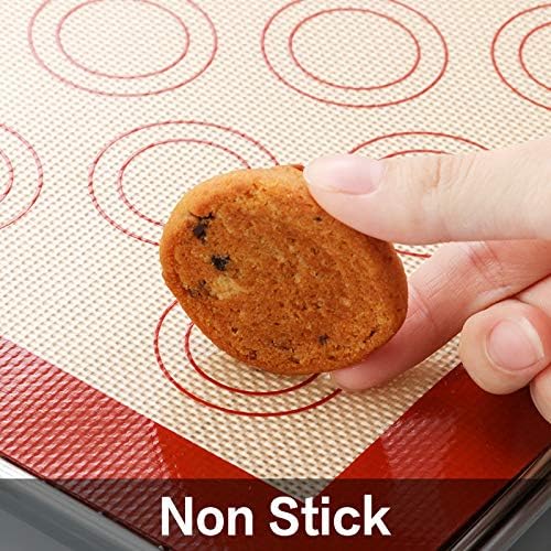 Skiennix Stainless Steel Baking Sheet Set - Cookie Pan with Cooling Rack & Silicone Mats | 10/12/16 Inch, Easy Clean