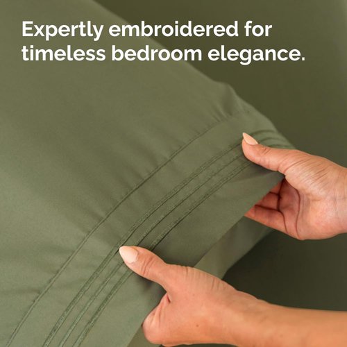 Body Pillowcases Set of 4-20x54 Long Body Pillow Case - Soft Body Pillow Cover for Sleeping & Side Sleepers - Comfy, Breathable & Fade Free - Machine Washable w/Envelope Enclosure - (Sage Green)