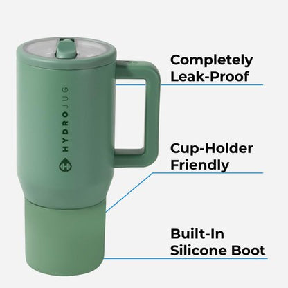 HydroJug Kids - Insulated 20 oz Water Bottle with Flip Straw & Handle | Leak-Proof & Durable | Orchid