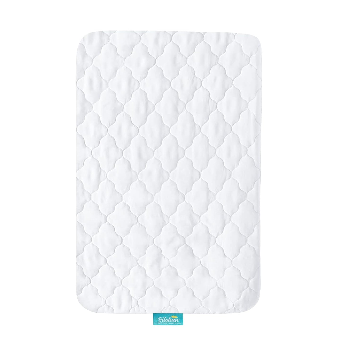 Skiennix Mini Crib Mattress Protector - Waterproof & Noiseless Fitted Pad Cover | 38" x 24" White