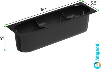 16 in. x 5.5 in. Plastic Bottle Holder for Ice Bins. Holds 3 Bottles