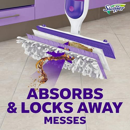 Swiffer PowerMop Multi-Surface Mop Kit for Floor Cleaning, Fresh Scent, Mopping Kit Includes PowerMop, 2 Mopping Pad Refills, 1 Floor Cleaning Solution with Fresh Scent and 2 Batteries