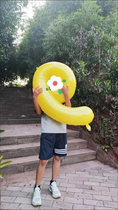 Yellow Number 2 Balloon - 40 Inch 2nd Birthday Decoration for Toddlers | Sparkling Party Decor