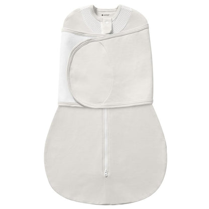 usbettas Swaddles for Newborns, Safe Sleep Swaddle Sack with Mesh Design, Breathable 100% Cotton Sleepsack New-Parent-Friendly 0-3 Month, 3-Way Adjustable Transitional Swaddle, Grey