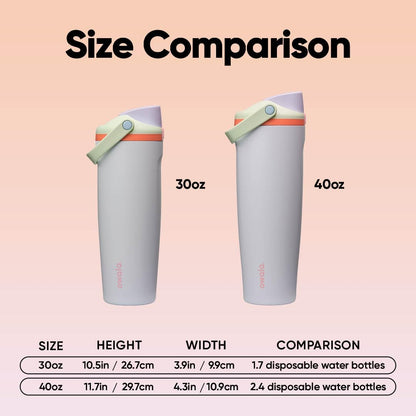 Owala FreeSip Sway Insulated Stainless Steel Water Bottle - 30oz with Two-Way Spout & Built-In Straw | Travel, Sports & School Ready