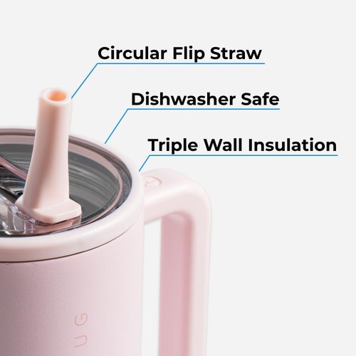 HydroJug Kids - Insulated 20 oz Water Bottle with Flip Straw & Handle | Leak-Proof & Durable | Orchid