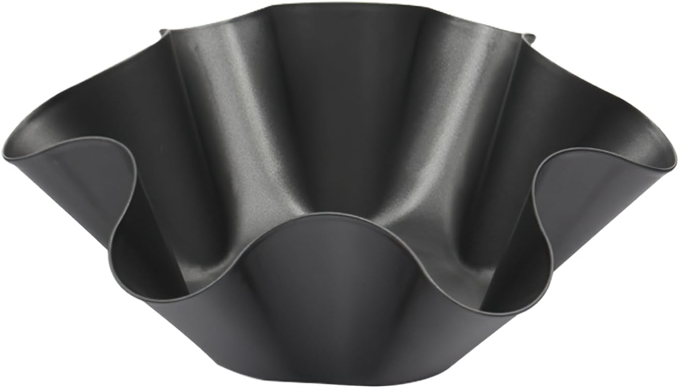 Skiennix Nonstick Taco Shell Bowl Set - 4 Large Carbon Steel Tortilla Makers for Frying & Serving