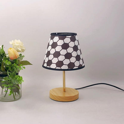 Uonlytech Fabric Lampshade - Soccer Pattern Small Linen Lamp Shade for Home & Bedroom Lighting