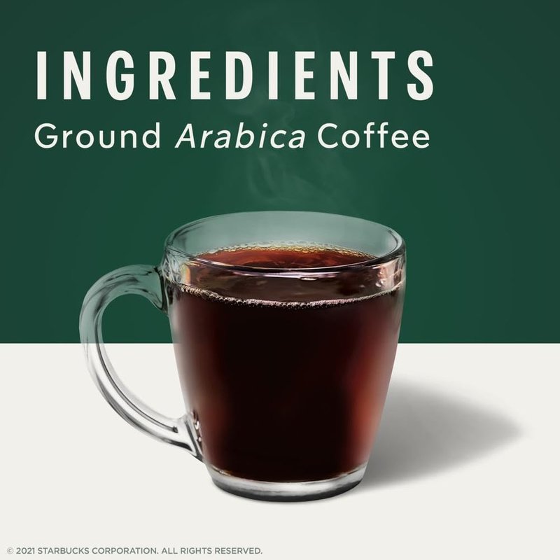 Starbucks Ground Coffee, Dark Roast Hot or Iced Coffee, French Roast, 28 oz (Pack of 2)