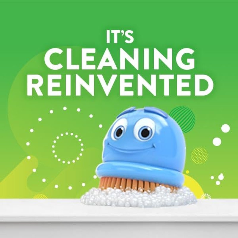 Scrubbing Bubbles Fresh Gel Toilet Bowl Cleaning Stamps, Helps Keep Toilet Clean and Helps Prevent Limescale & Rings, Berry Burst Scent, 1 Dispenser with 6 Fresh Gel Stamps