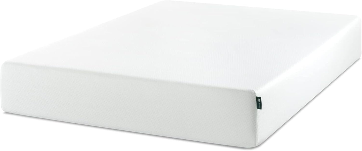 Zinus Memory Foam Mattress - 10 Inch Green Tea Comfort | Full Size, White