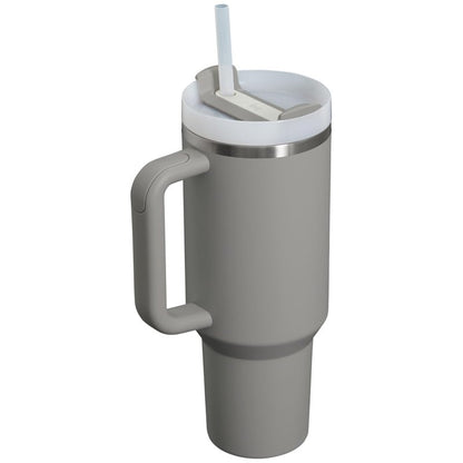 STANLEY Quencher H2.0 Tumbler with Handle and Straw 40 oz | Flowstate 3-Position Lid | Cup Holder Compatible for Travel | Insulated Stainless Steel Cup | BPA-Free | Ash