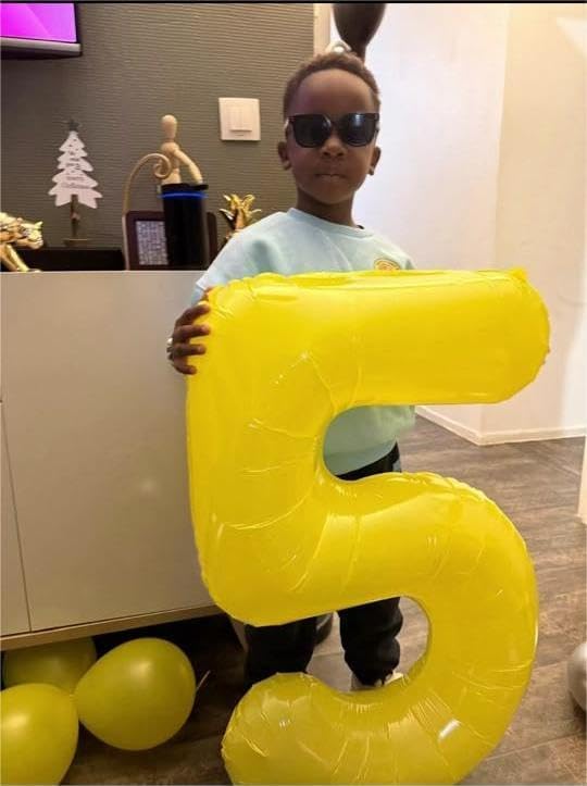 Yellow 9 Balloon | 40-Inch Giant Number Balloon for 9th Birthday Decorations