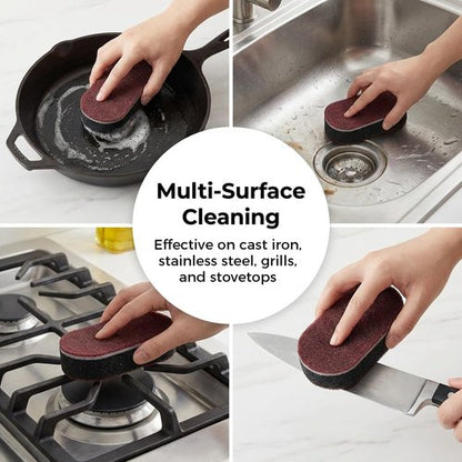 2026 New Cleaning Sponges Eraser, Multi-Functional Eraser, Shower & Tub Scrubber Sponge for Kitchen, Bathroom, Sink, Floor & Home Cleaning (5PCS)