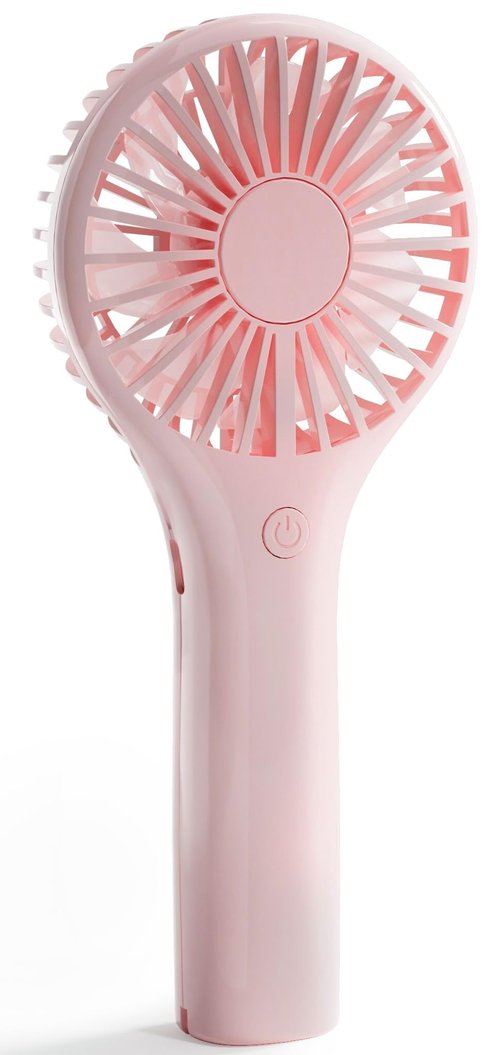 Edvision Portable Mini Fan - Powerful Personal Handheld Fan with 3 Speeds, Cute and Small, USB Rechargeable for Travel/Lash/Makeup/Outdoor/Home, Pink