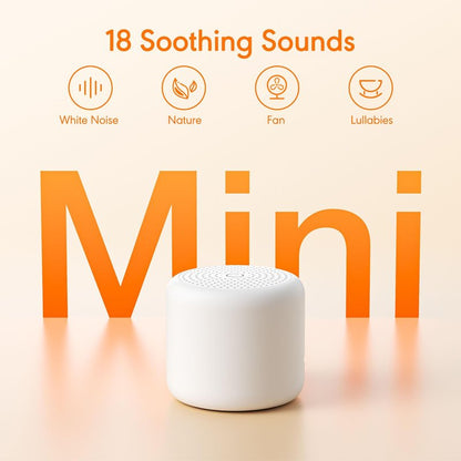 SMILEBOP White Noise Sound Machine, Portable White Noise Machine for Sleeping with 18 Soothing Sounds, Timer & Memory Function, for Baby Adults, Travel, Office, Hotel Privacy (Mini)