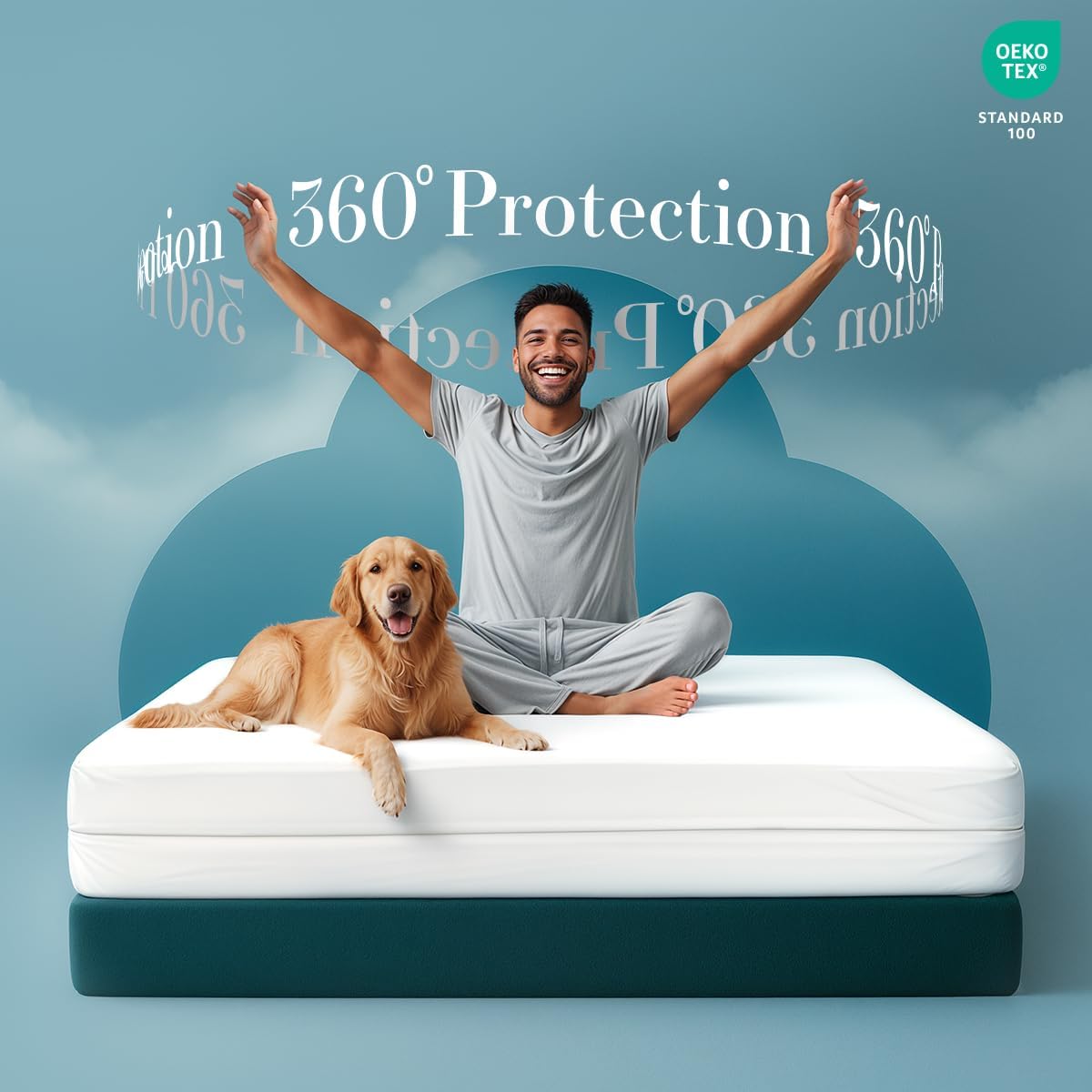 Utopia Bedding California King Mattress Protector - 100% Waterproof & Bed Bug Proof Encasement