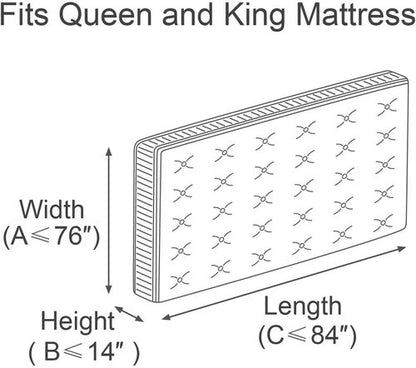 ComfortHome Mattress Bag - Durable Protection for Moving & Storage | Queen & King Size, 2 Pack