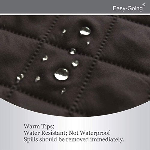 Easy-Going Reversible Loveseat Couch Cover for 2 Cushion Couch Sofa Cover for Dogs Water Resistant Furniture Protector with Foam Sticks Elastic Straps for Pet (Loveseat, Chocolate/Chocolate)