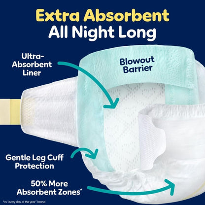 Pampers ZZZ Overnight Diapers - Size 7 (41+ lbs) | 36 Count for Ultimate Nighttime Protection