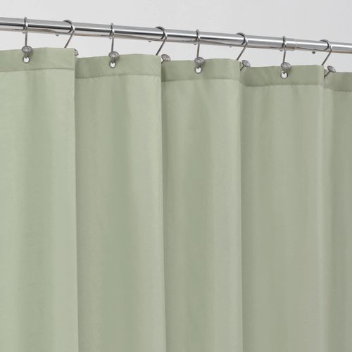ALYVIA SPRING Stall Fabric Shower Curtain Liner Waterproof - Soft & Lightweight Small Shower Curtain with Magnets for Narrow Stall Size, Machine Washable - 36x72, Desert Sage
