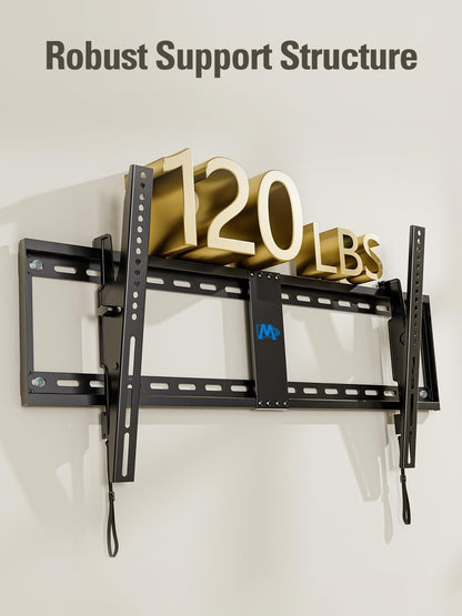 Mounting Dream TV Wall Mount - Tilting Bracket for 42-86" TVs | Level Adjustment, Max VESA 800x400mm, 120 LBS Capacity