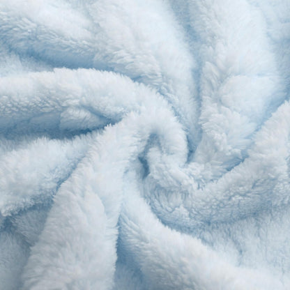 Skiennix Ultra Soft Fleece Baby Blanket - Lightweight & Breathable Nursery Nap Blanket | 30"x40" Blue Heart Checkered