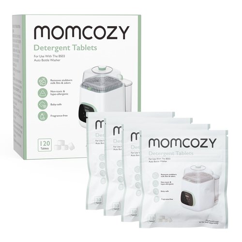 Momcozy Official Washing Block for Momcozy KleanPal Pro Baby Bottle Washer, 120 Detergent Tablets