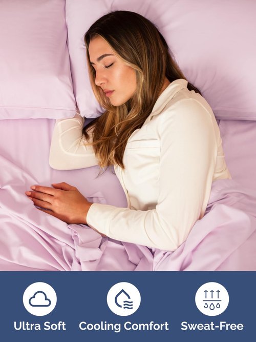 Extra Deep Cal King Fitted Sheet - Hotel Luxury Single Fitted Sheet Only - Easily Fits 18 inch to 24 inch Mattress - Ultra Soft, Wrinkle Free with Extra Deep Pockets - Breathable & Comfy - Light Pink