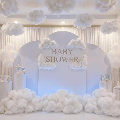 Shappy Christmas Fake Snow | 165.79 Ounce Fluffy White Cloud Fiber for Indoor Decor