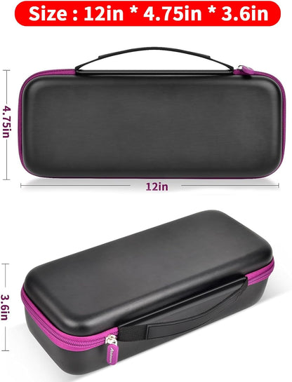Steamer Case - Jack & Rose Compatible Handheld Iron Storage Bag with Mesh Pocket - Black