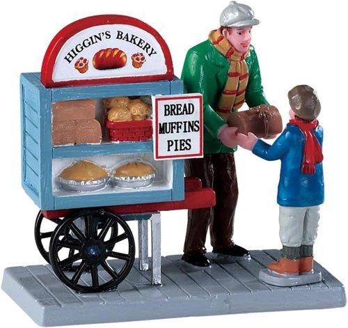 Lemax Delivery Bread Cart - Charming Bakery Display | Perfect for Holiday Decor
