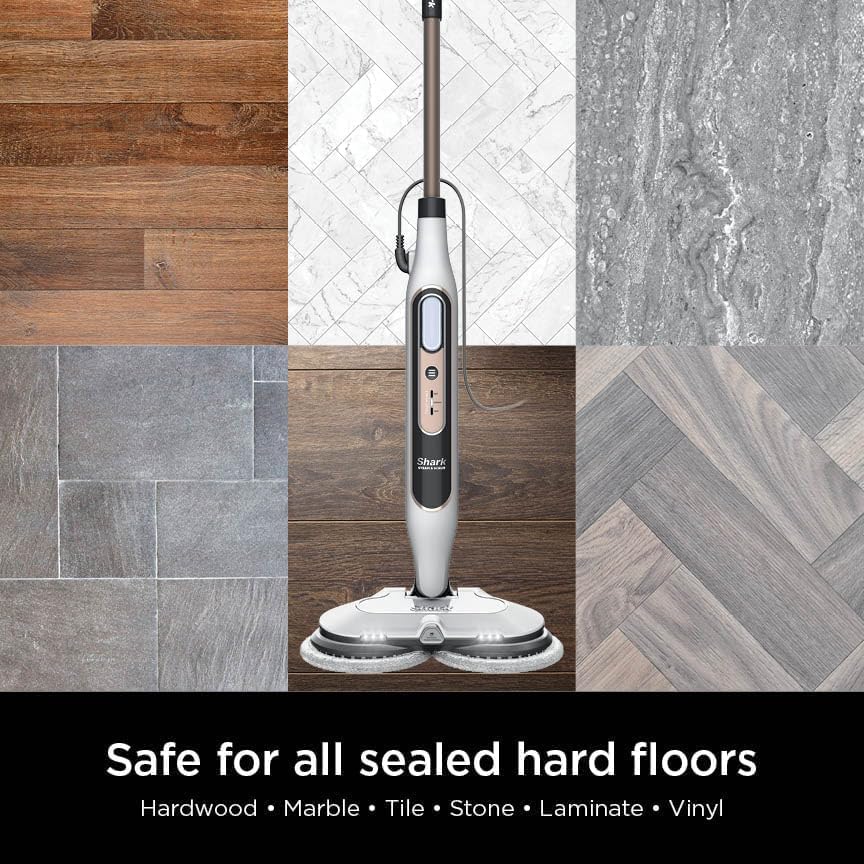 Shark S8201 Steam Mop - All-in-One Hard Floor Cleaner with Steam Blaster & LED Headlights, Bronze