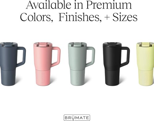 BrüMate Müv 25oz Insulated Coffee Mug - 100% Leak Proof, Stainless Steel with Handle & Lid | Dark Aura