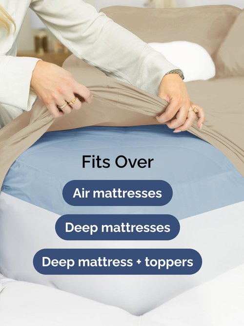 Extra Deep King Sheet Set - 6 Piece Breathable and Cooling Sheets - Hotel Luxury Bedding for Women, Men, Kids & Teens - Easy & Secure Fit - Soft, Wrinkle Free and Comfy - Extra Deep Pockets - Cream