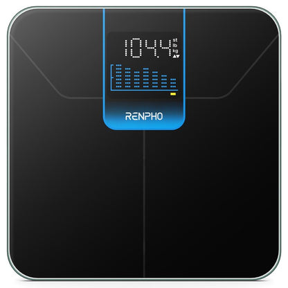 RENPHO Weight Scale for Body Weight, High-Accurate Digital Bathroom Scale with 7-Day Weight Trend, Large LED Display, Sleek Weighing Scale with Sturdy and Durable Base, 11.02", 400lbs