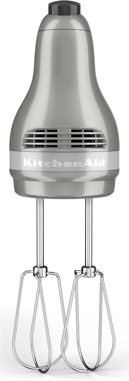 KitchenAid 5-Speed Hand Mixer - Ultra Power, Contour Silver | Set of 2 for Effortless Mixing