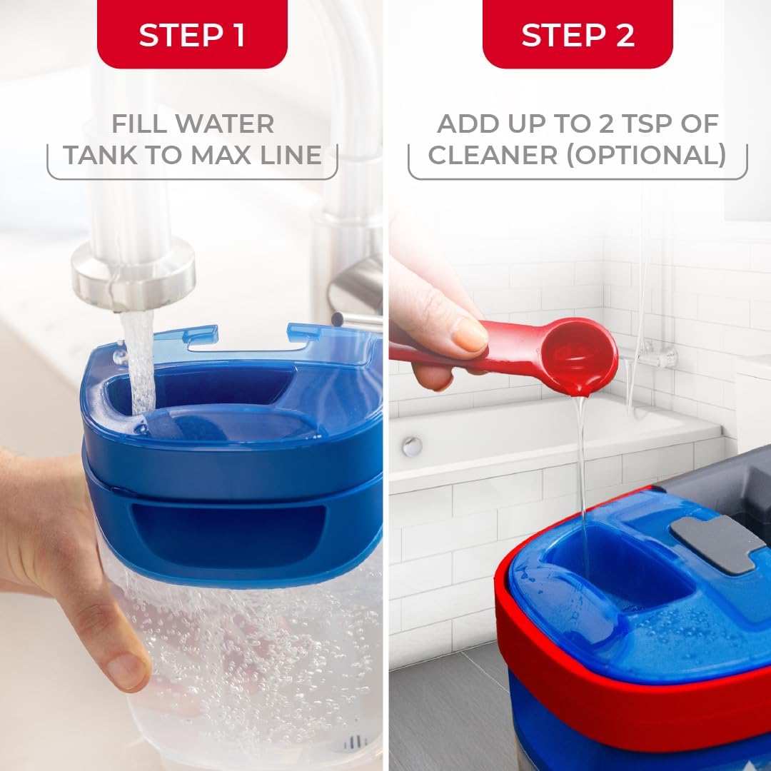 O-Cedar H2prO Flat Mop System - Quick Cleaning Tool with Machine Washable Microfiber Pad | Safe for Wood, Vinyl, Tile