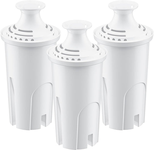 Brita Water Filter Replacement - Reduces Chlorine & Bad Taste | Lasts 2 Months, 3 Filters Included