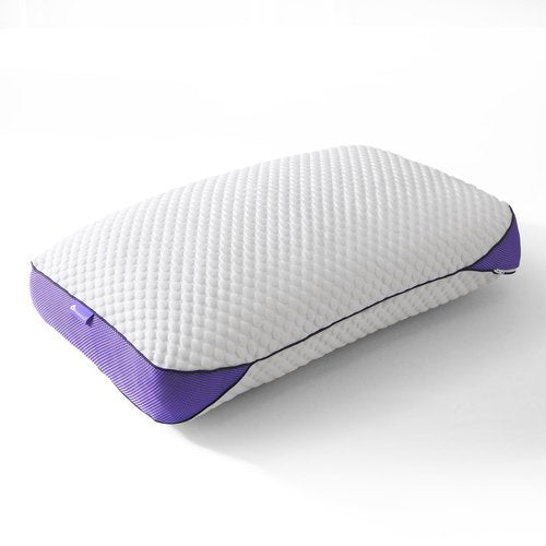HOMELAB Adjustable Shredded Memory Foam Pillow Queen Size, Cooling Bed Pillow for Sleeping with Removable Cover, Medium Pillow for Side Stomach & Back Sleepers, 1 Pack 20"x28"